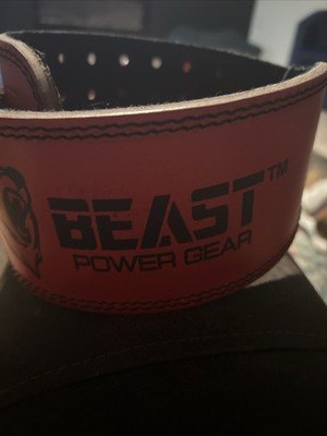 Beast Power Gear Weight Lifting Belt with Lever Buckle. Medium