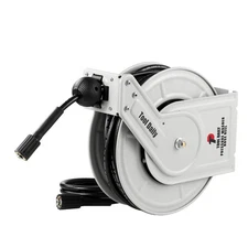 Tool Daily Retractable Pressure Washer Hose Reel 60 FT x 1/4”, Heavy Duty Pow...