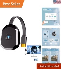 Compact 4K Wireless HDMI Display Adapter with Miracast and AirPlay Support