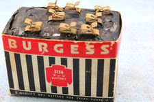Vintage Burgess 5156 B Or C Dry Cell Battery Multivoltiage Battery