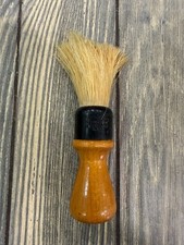 Vintage Strong Set Shaving Brush With Natural Bristles Wooden Handle Made In U