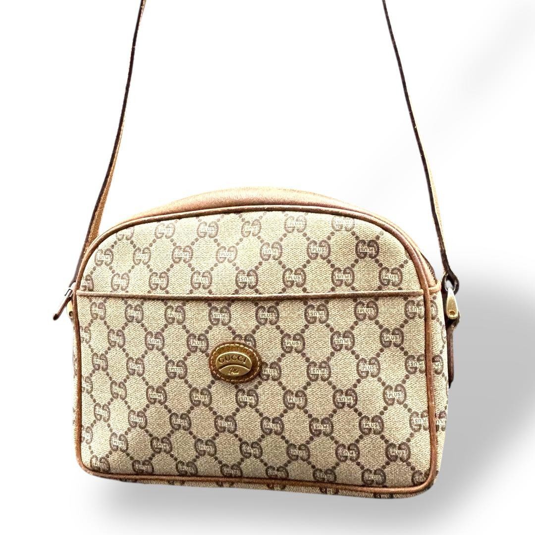 Rare GUCCI Shoulder Bag PVC GG Pattern Beige Japan C-251116-16 thumbnail 23