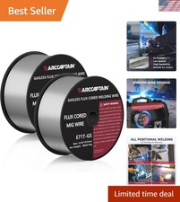 Flux Core Welding Wire .035", E71T- Mig Welding Wire 2-Pound X 2 Spools Gasle...