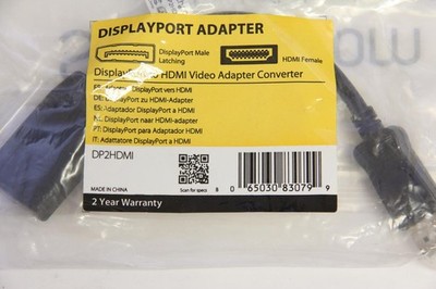 STARTECH DP2HDMI DisplayPort to HDMI 1080p Video Adapter Converter ''NEW''