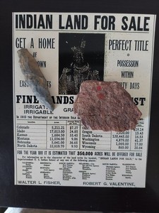 Native American Indian Arrowhead Spear Point & Thumb Scraper/Axe Head Artifact.