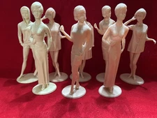 1964 Marx 6" Campus Cuties Lot of 8