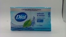 8 Dial Refresh Renew Antibacterial Deodorant Bar Soap Spring Water Scent
