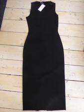 Mango Black Maxi Occasion Dress Size S UK 8 - New with tags