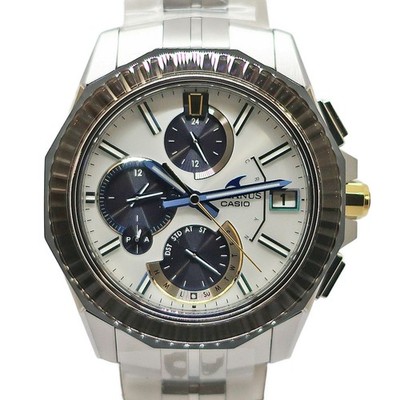 CASIO Oceanus OCW-S6000PBS-7AJR White Case Size 40mm Men's Used