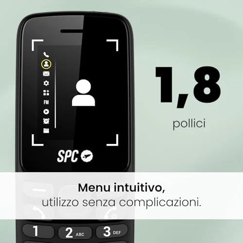 SPC Talk 2 Go – Telefono cellulare base | Schermo da 1,8" | Batteria 9 giorni - Immagine 3 di 4