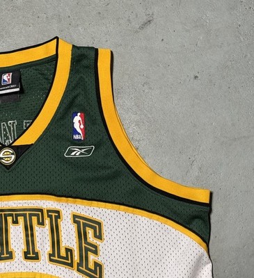 Vintage Reebok Rashard Lewis #7 NBA Seattle Sonics Jersey Size