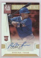 2015 Panini Elite Rookie Essentials Signatures 18/75 Ryan Rua #20 Auto d7k