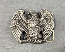 Vintage Avon USA American Bald Eagle Belt Buckle Majestic Perched Patriotic