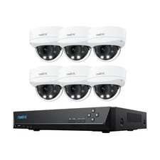 Reolink 4K IK10 PoE Outdoor Dome Camera System 843A with 8CH 2TB NVR RLN8-410