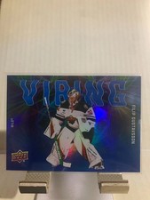2025-26 Upper Deck Series 2 Vibing Filip Gustavsson #VB-15 Wild Minnesota
