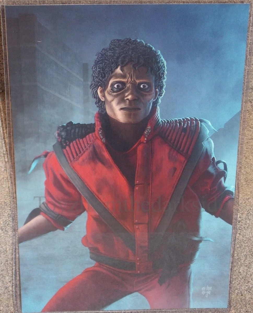 Michael Jackson Zombie Thriller Glossy Art Print 11 x 17 In Hard