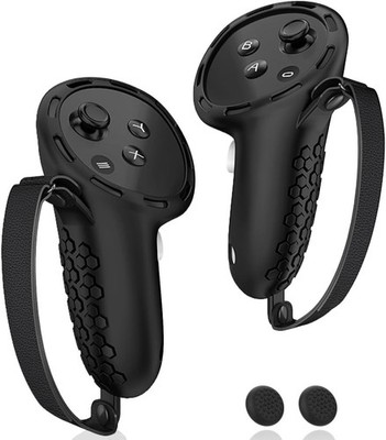 Controller Grips Cover for Meta/Oculus Quest 3/Quest 3S Accessories, Silicone Gr
