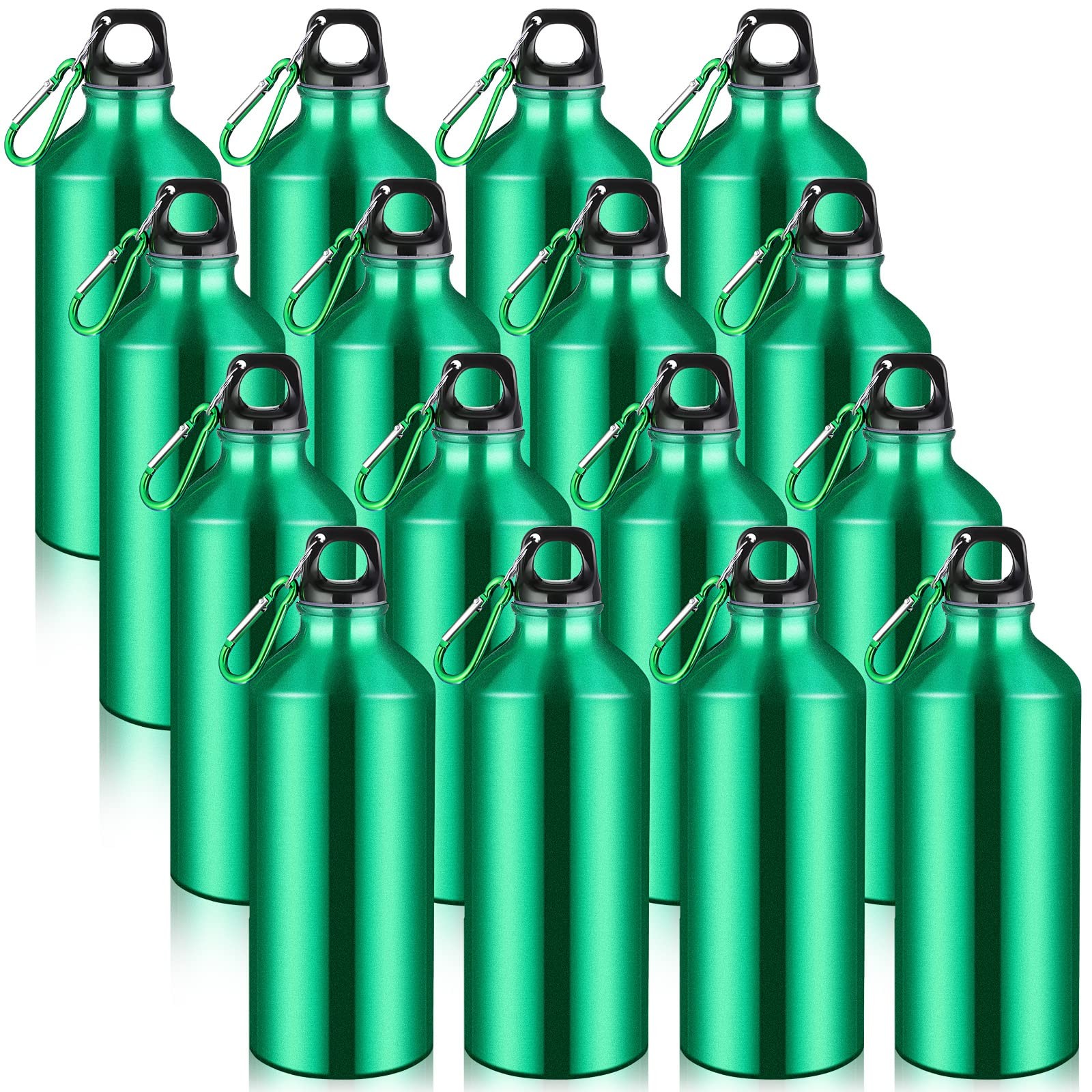 CHENGU 16-Pack 20oz Aluminum Water Bottles, Reusable, Lightw