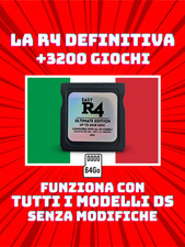 🎮 2026 - Scheda R4 compatibile con Nintendo DS -  Nuovo 3DS XL + 3200 Giochi