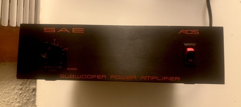 SAE A105 100W Subwoofer 2-Ch Power Amp SCIENTIFIC AUDIO ELECTRIC Inc No Reserve
