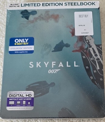 Skyfall Blu-ray 007 2015, Best Buy Limited Edition Steelbook Sealed Mint US Ship