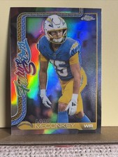 2025 Topps Chrome Football-#FS-3 Ladd McConkey - Refractor- Future Stars Insert 