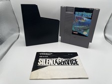 Silent Service With Manual Sleeve (Nintendo Entertainment System, 1989) NES