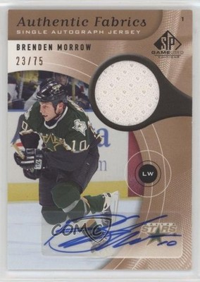 2005-06 SP Game Used Edition Authentic Fabrics 23/75 Brenden Morrow Auto 1o3