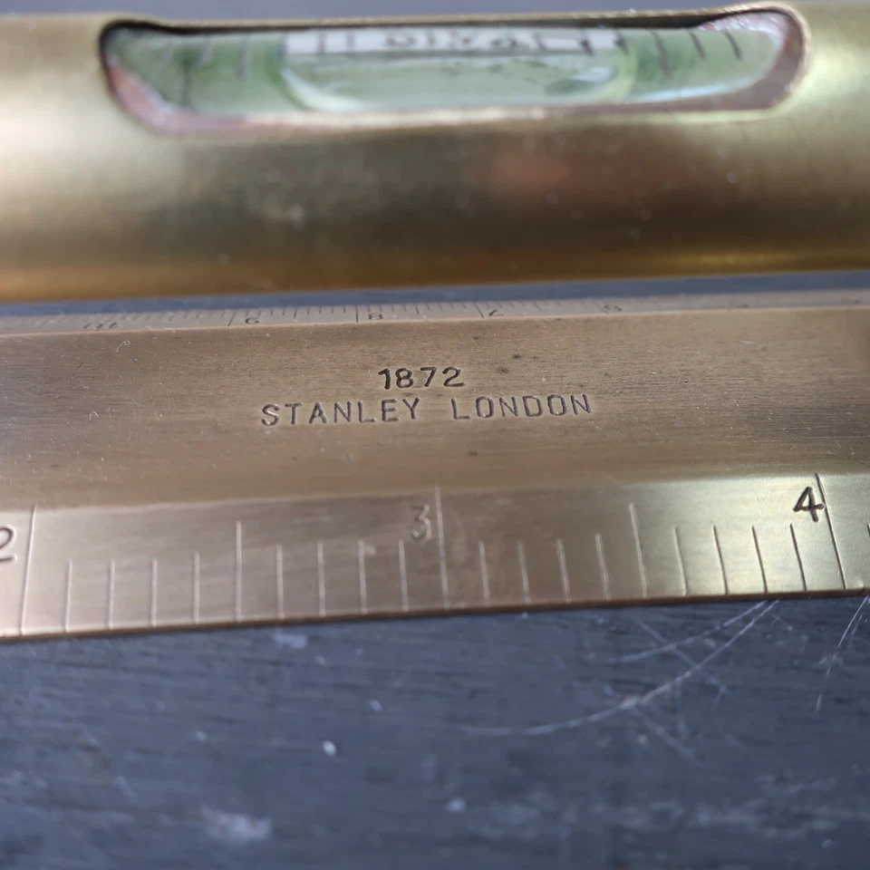 Antique Brass Spirit Level - Stanley London 1872 - Image 3 of 4