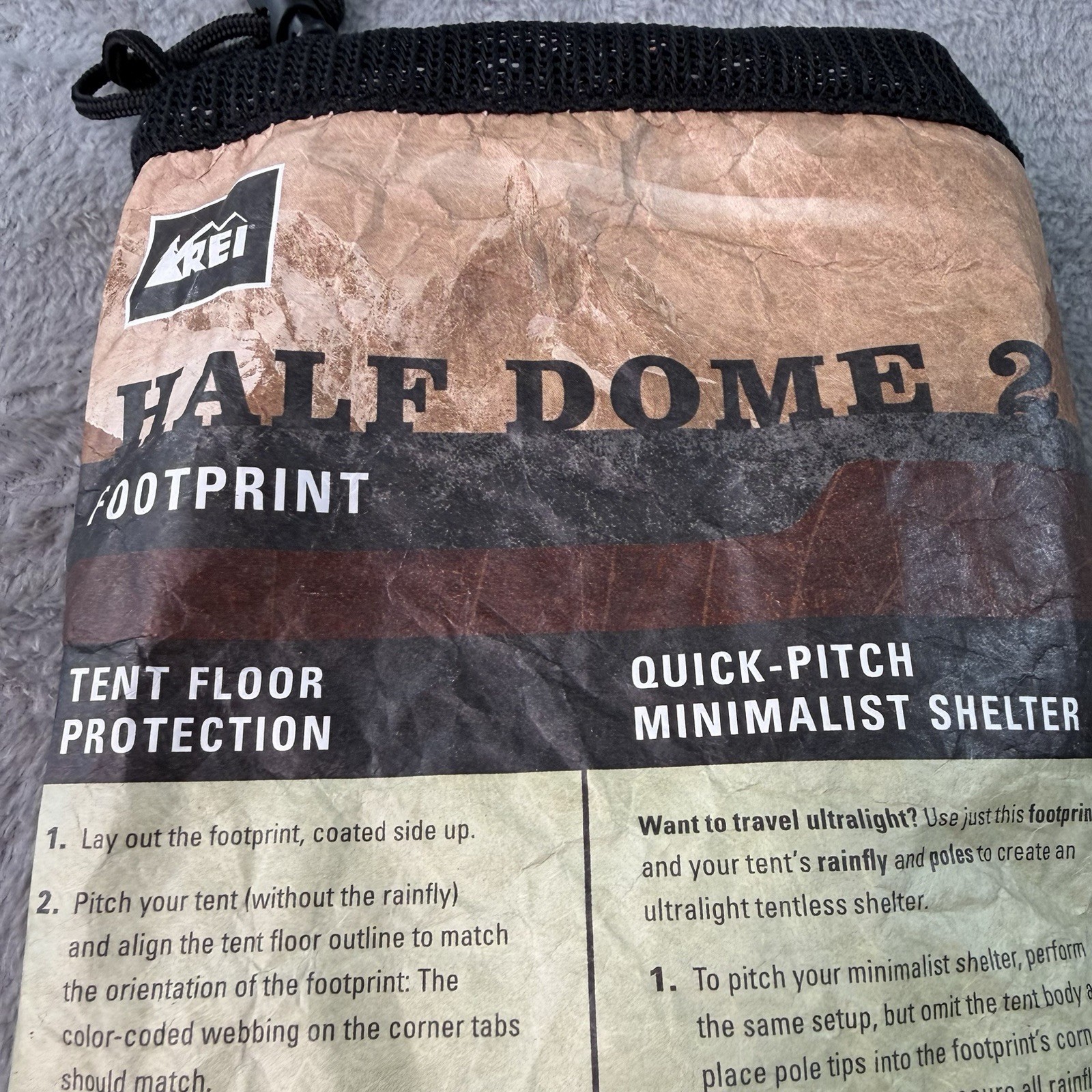 REI Half Dome 2 Footprint Tent Floor Protection or Quick Pitch Shelter Unused
