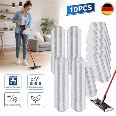 10x Wischmopp Bezug für Vileda H2PrO O-Cedar H2PrO Bodenwischer Ersatzbezug DHL