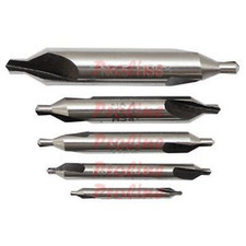 HSS Center Drill Set 60 Degree Combined Countersink 1,2,3,4,5 Machinist