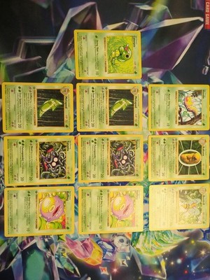 Pokemon TCG Bug, Grass And Poison Card Lot. Base Set Shadowless. MP/LP Bundle.