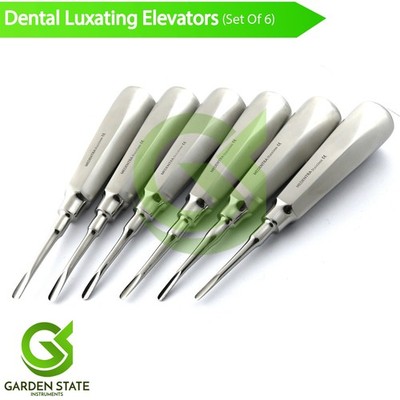 Set Of 6 Luxating Elevators Apical Root Dental Surgery Tooth Extraction Elevator