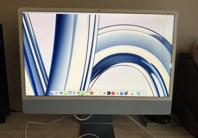 2023 Blue Apple iMac (24 inch, M3, 2023)   Excellent Condition