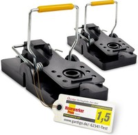 Mausefalle 2Er Set Gardigo® Schlagfalle Wiederverwendbar KöDerfalle MäUse Abwehr