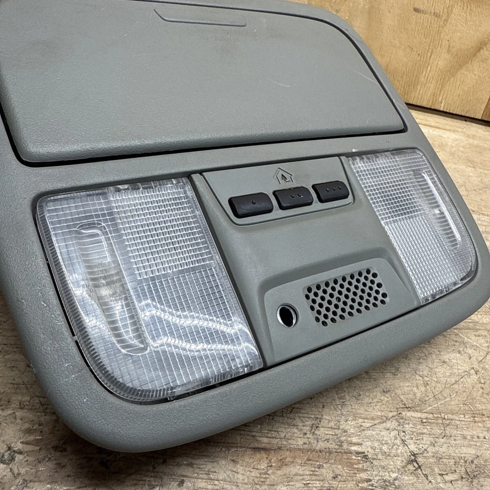 2008 HONDA ODYSSEY FRONT OVERHEAD DOME READING LIGHT LAMP W/ HOMELINK GRAY OEM Foto 2 de 4