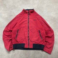 Woolrich WarmUp Jacket Mens 2XL Vintage Full Zip Sailing Bomber, Red
