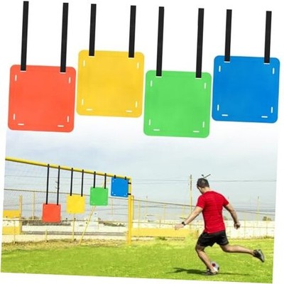 4-Piece Soccer Goal Target Set with Adjustable Straps, Square Targets (12''