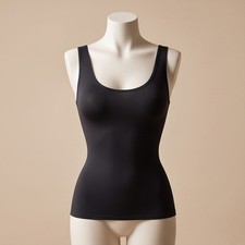 Assets by Spanx 2XL Black Scoop Neck Shaping Tank Top Cami Plus Size NEW