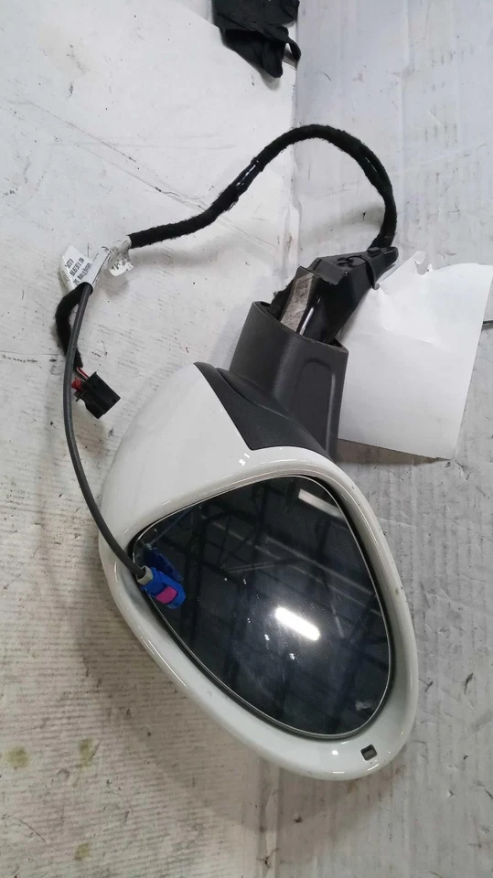 Conjunto de espejo retrovisor izquierdo Porsche Macan 2017 blanco OEM 498148 90 k millas Foto 2 de 3