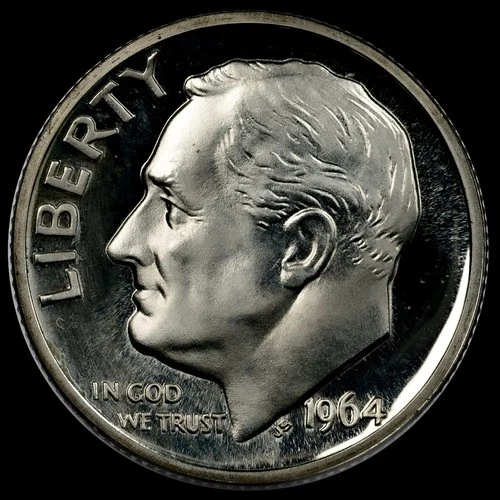 🔥1964 Proof Roosevelt Dime • Deep Monster Cameo • Gem • Uncertified🔥