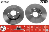 2X TRW DF1521 Bremsscheibe FüR Audi