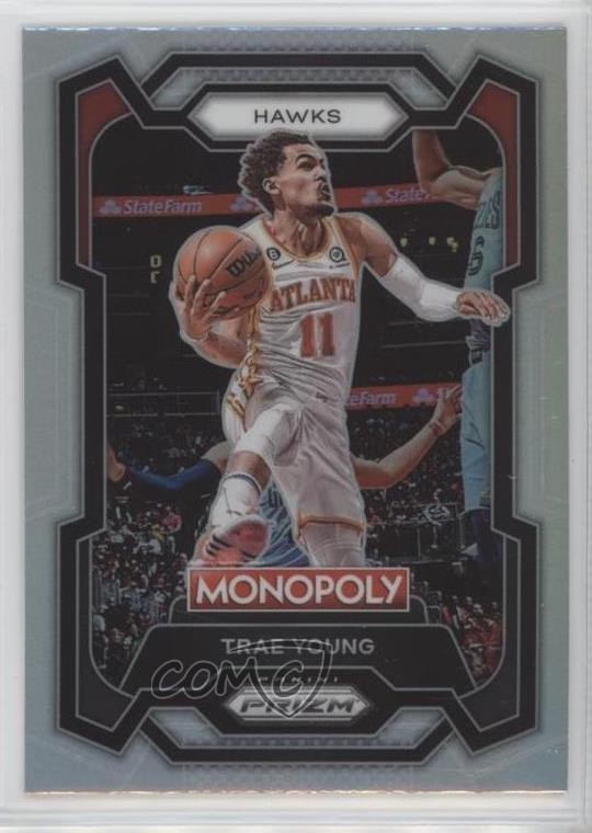 2023-24 Panini Prizm Monopoly Silver Prizm Trae Young #4 0jm6