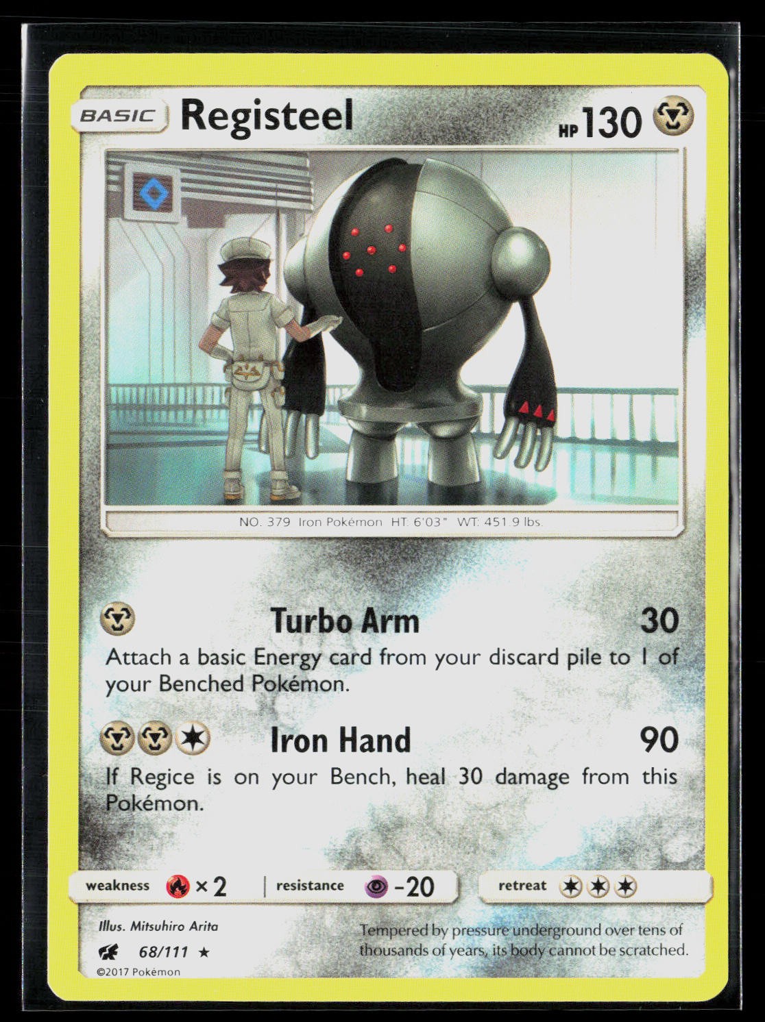 Registeel 68/111 Rare Crimson Invasion Pokemon NM