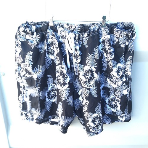 Mens Size 5XL Lined OP Swim Board Shorts Floral Swim Trunks Bathing Suit