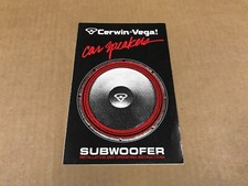 Cerwin-Vega Car Speakers Subwoofer Installation & Operating Instructions