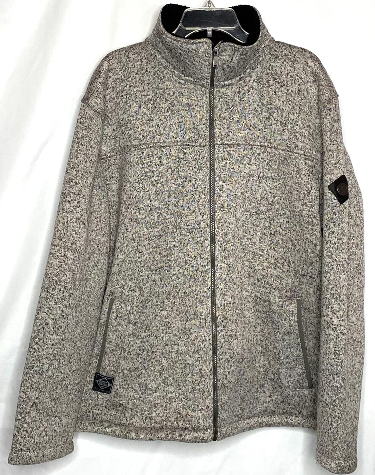 Chaqueta Regatta Great Outdoors Cremallera Completa Forrada de Vellón Gruesa Gris Negra 2XL XXL Foto 2 de 4