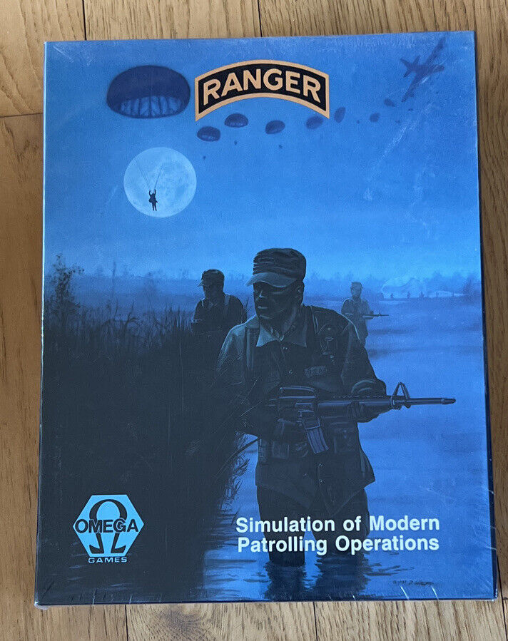 Omega Games - RANGER - Simulation of Modern Patrolling Operations - 1988 NEW