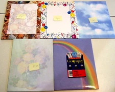 Lot of 5 Different Themed Computer Printer Paper - 131 pcs - NEW (B)